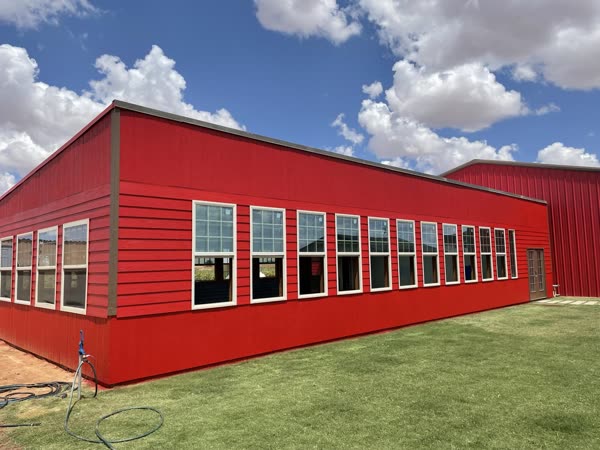 Exterior paint job on a residential property